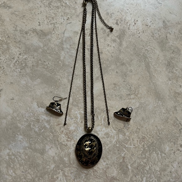 Necklace w matching earrings - Picture 2 of 2